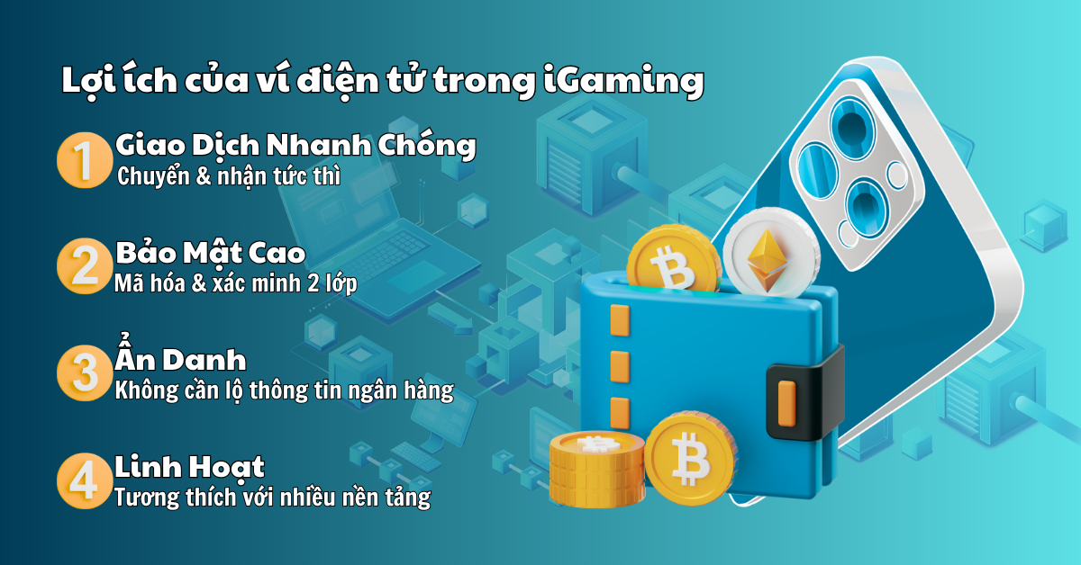 vp3 - lợi ích của ví điện tử trong giao dịch igaming
